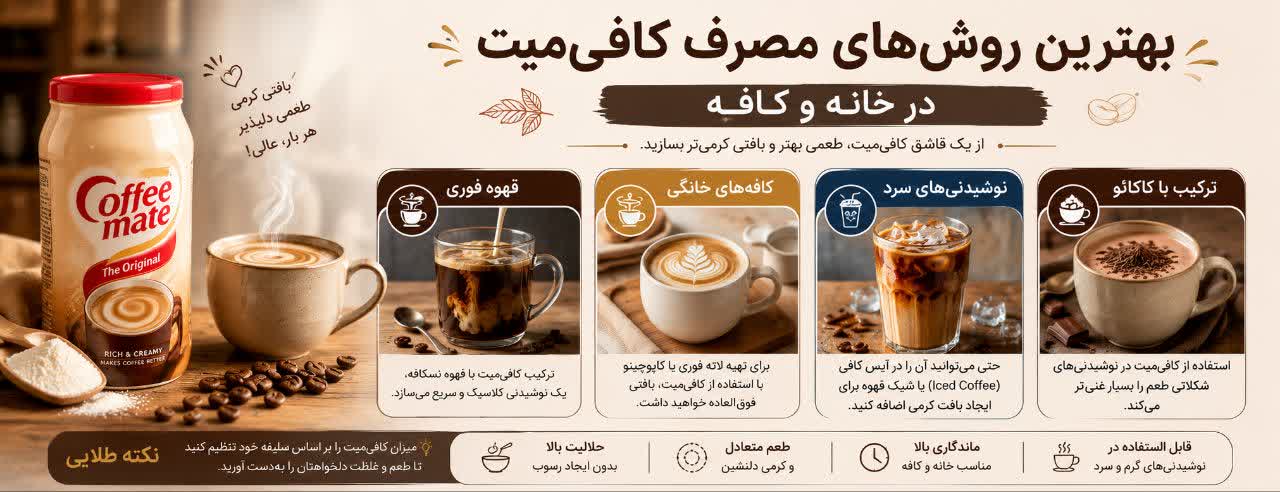 بهترین روش‌های مصرف کافی‌میت در خانه و کافه